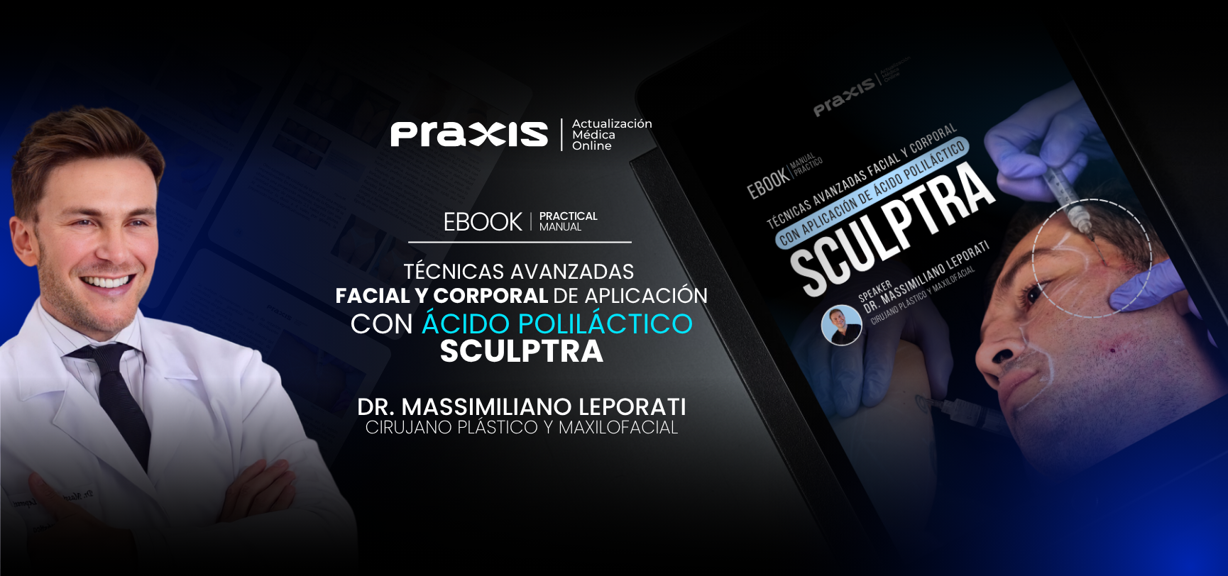 Ebook Técnicas Avanzadas Sculptra · Dr. Massimiliano Leporati · Praxis